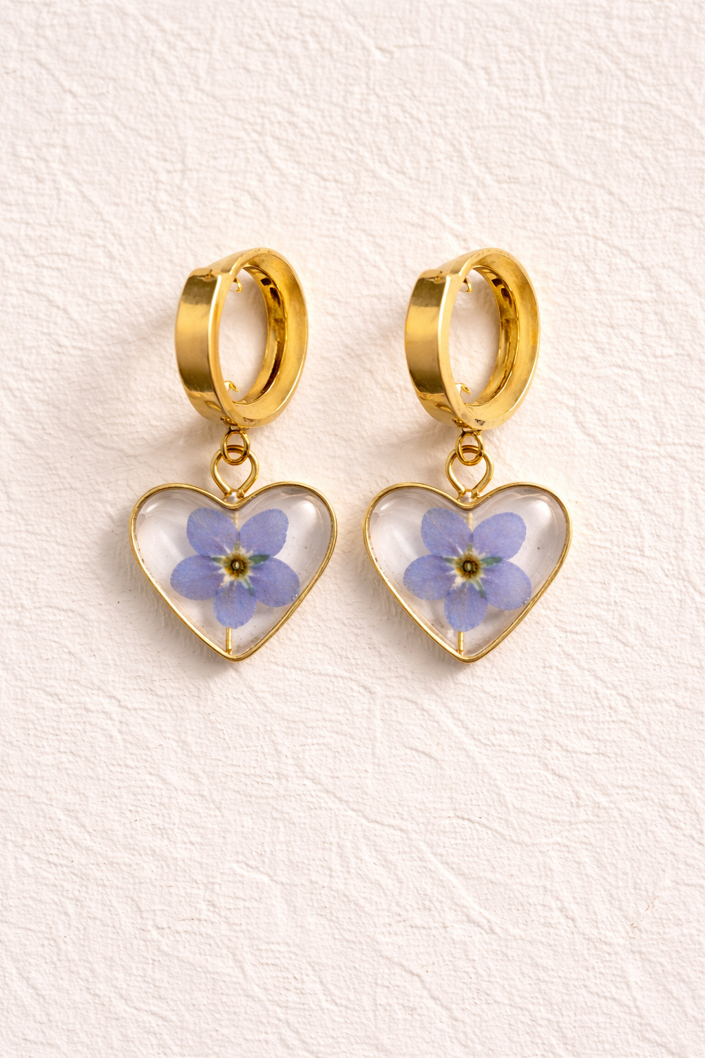 Forget-Me-Not Huggie Hoop Earrings