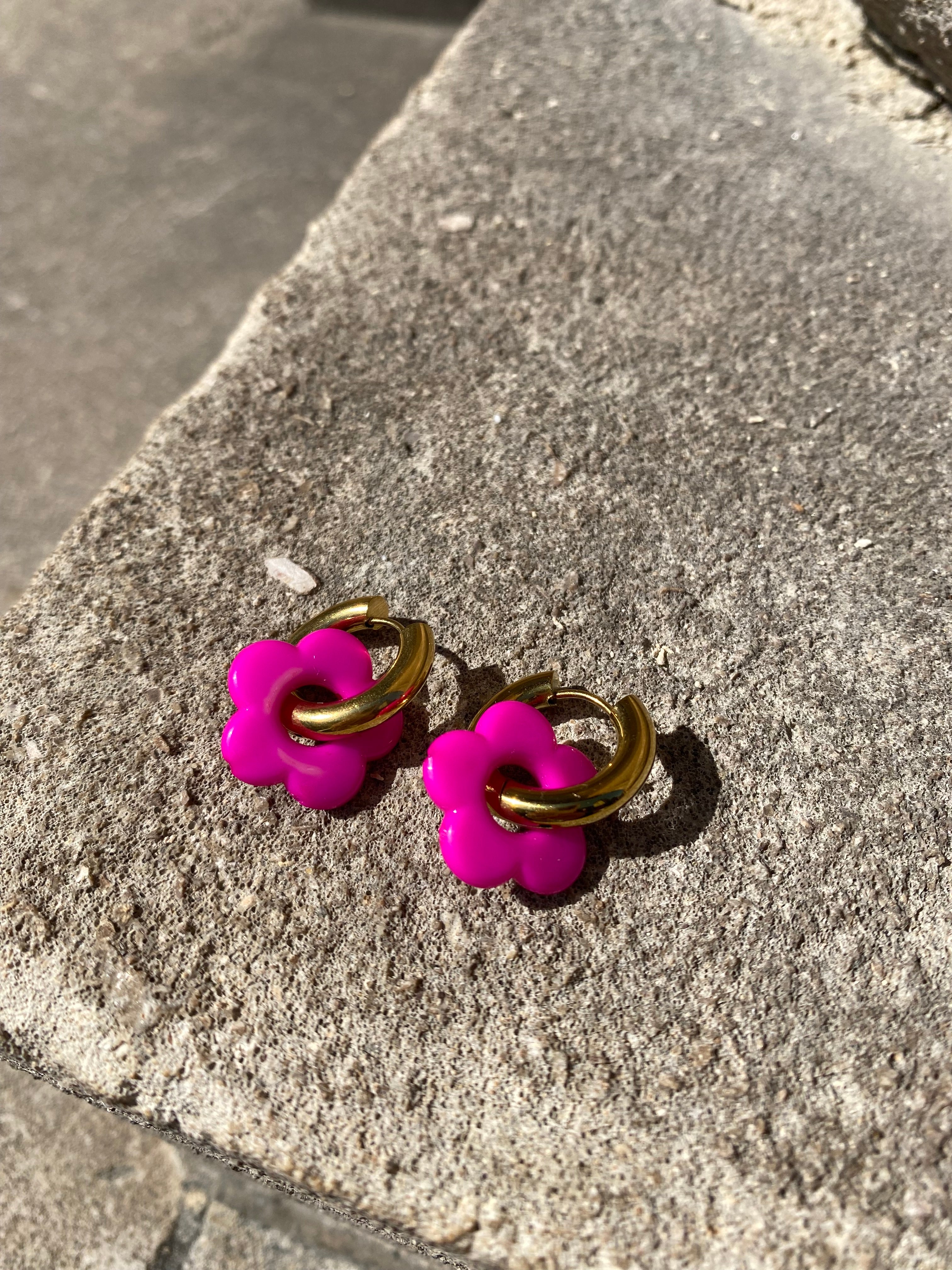 Resin Flowers On Waterproof Hoops
