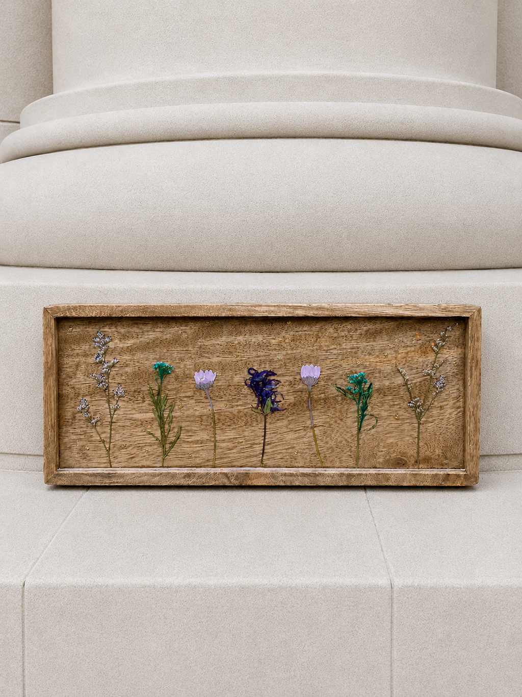 Mangowood & Resin Flower Tray