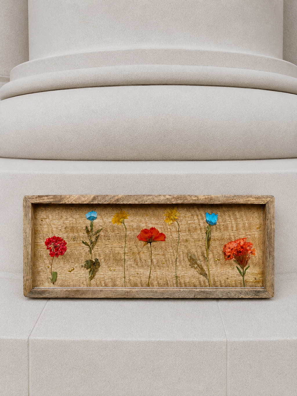 Mangowood & Resin Flower Tray