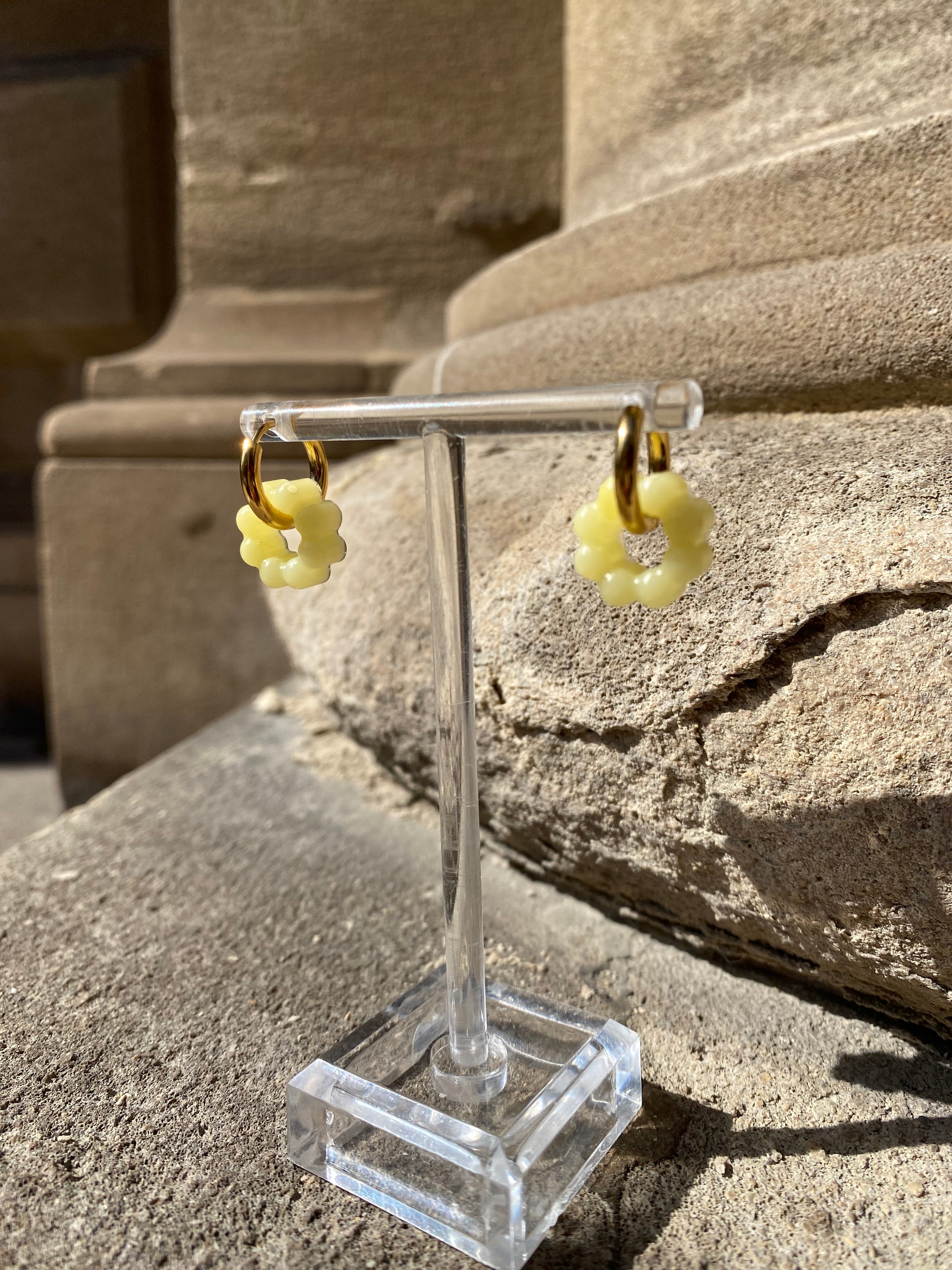 Resin Charm Hoops