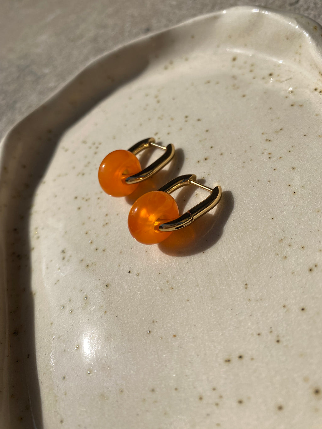 Resin Beads On Rectangle Hoops