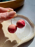 Peach Drop Earrings