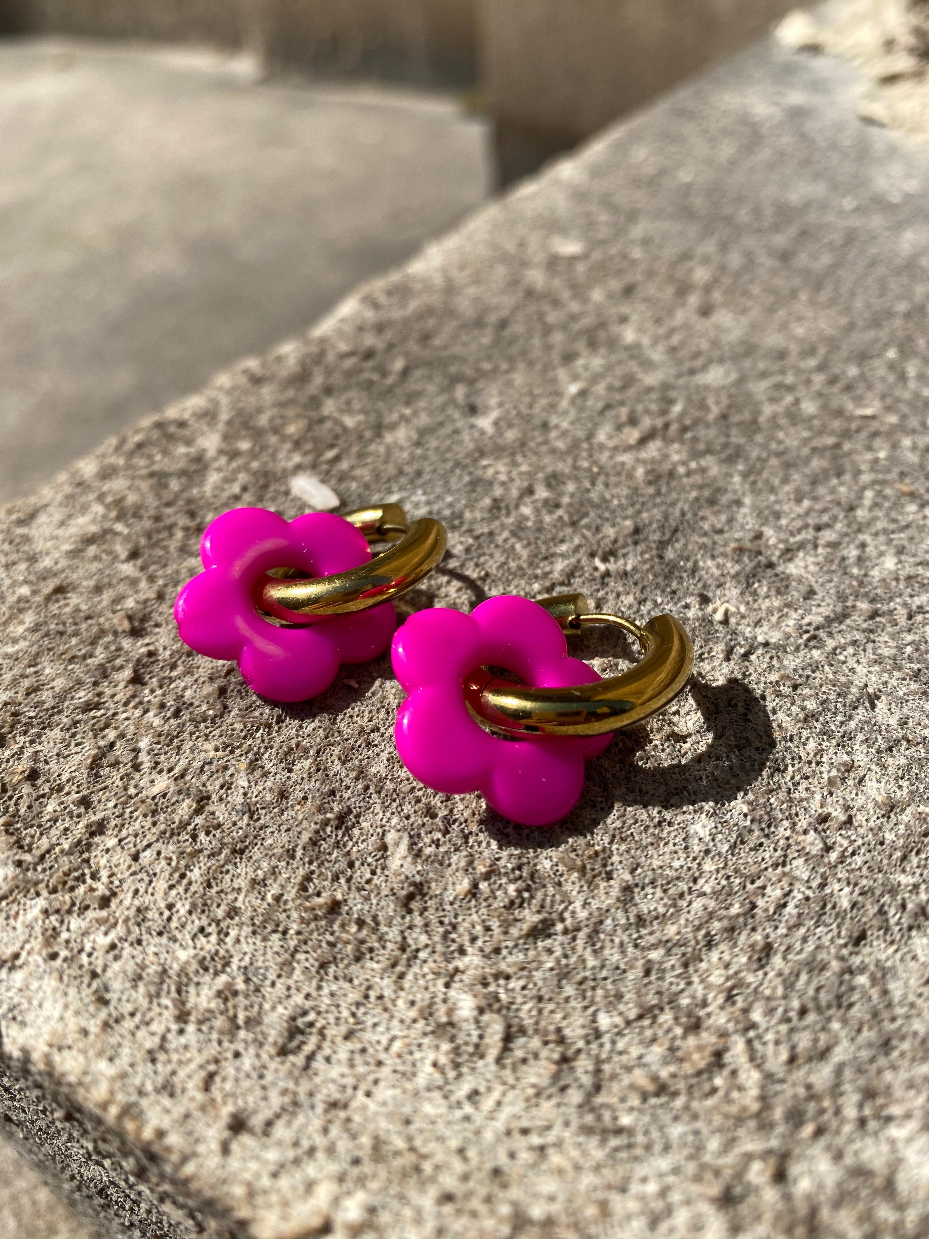 Resin Flowers On Waterproof Hoops