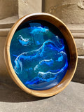 Mango Wood & Resin Ocean Bowl