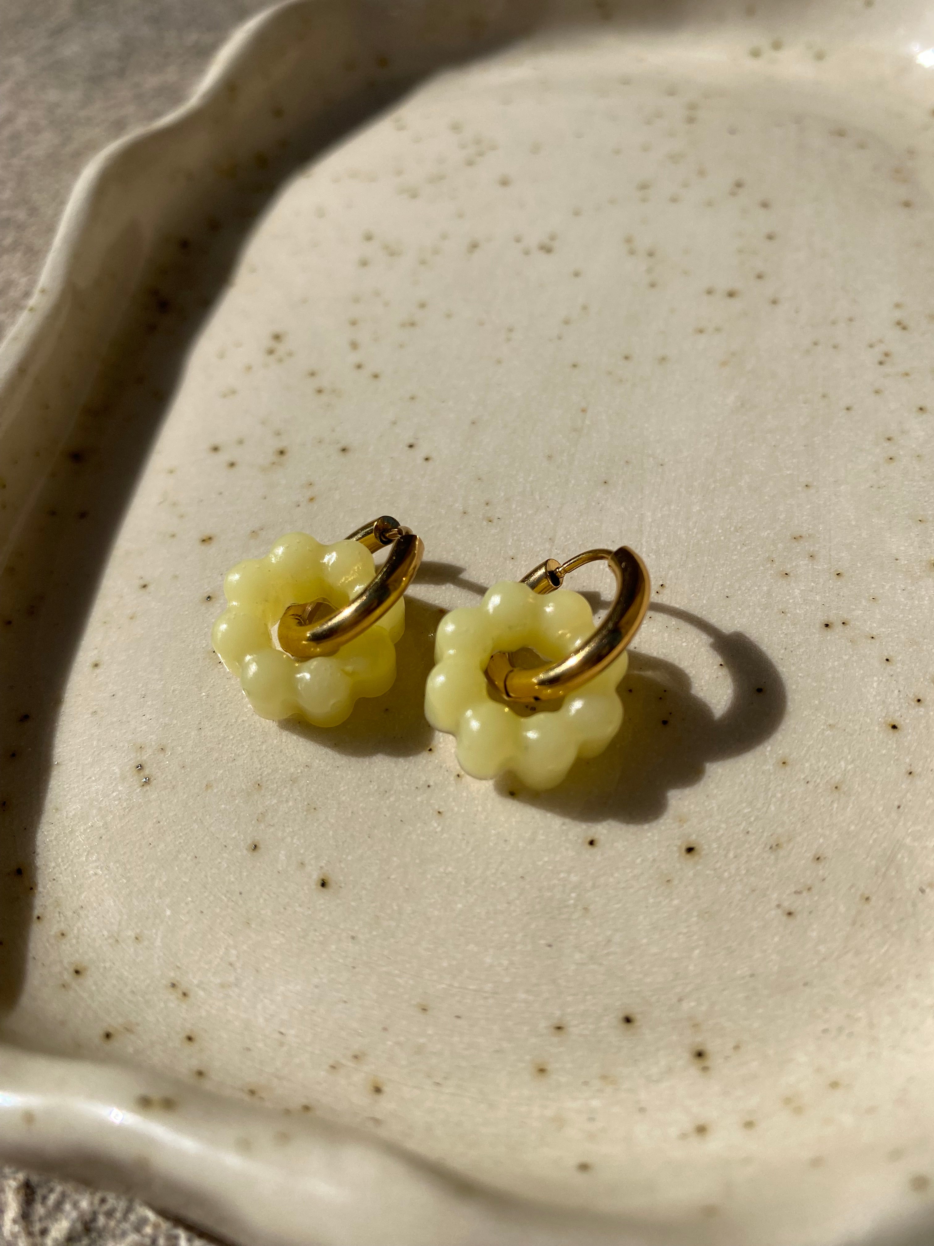 Resin Charm Hoops