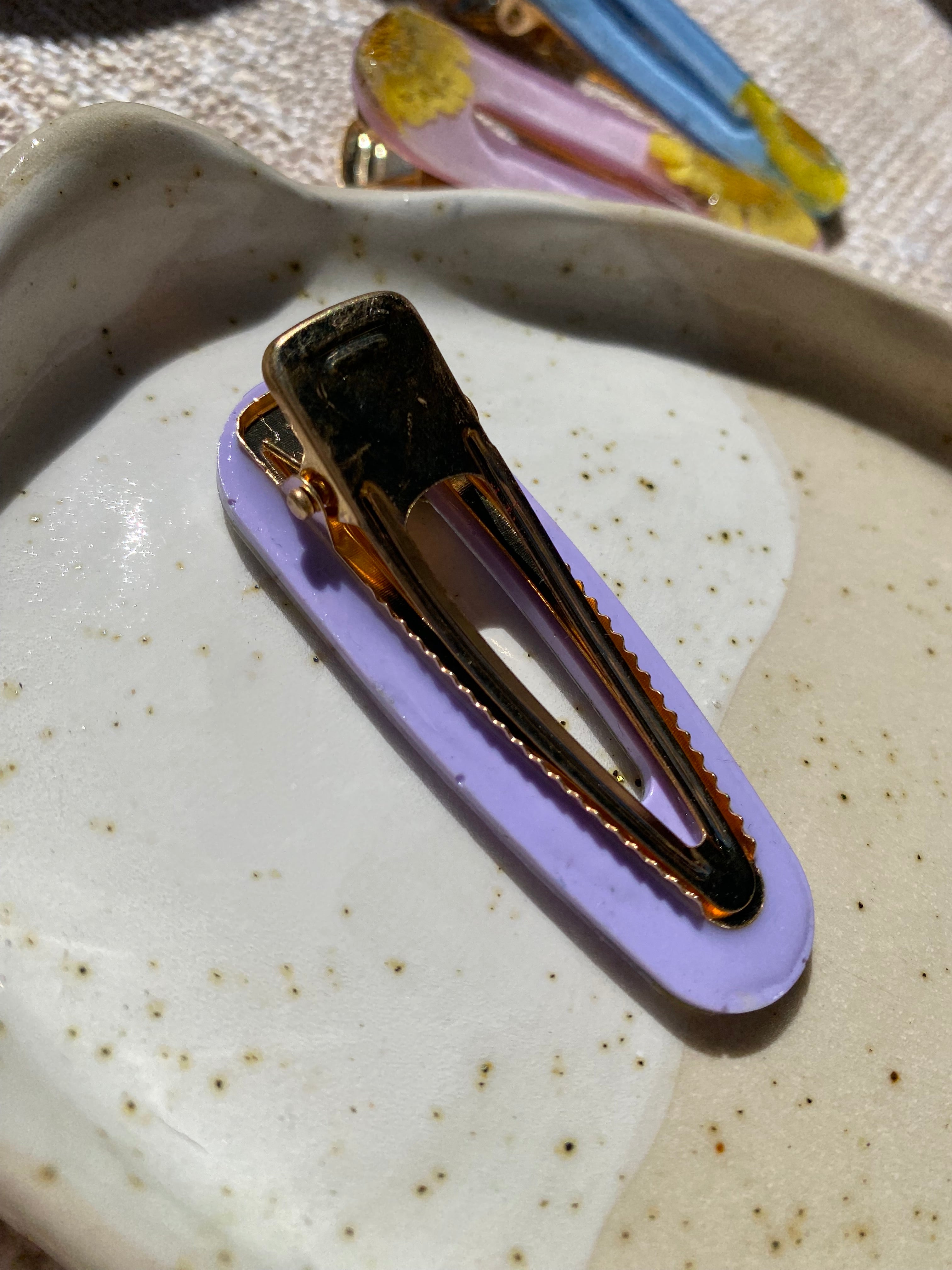Resin Flower Hair Clip