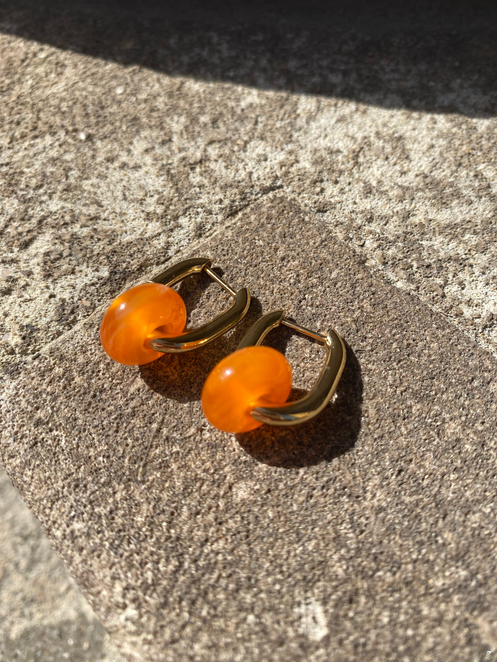 Resin Beads On Rectangle Hoops