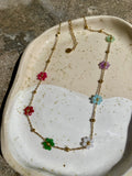Flower Bead Waterproof Necklace