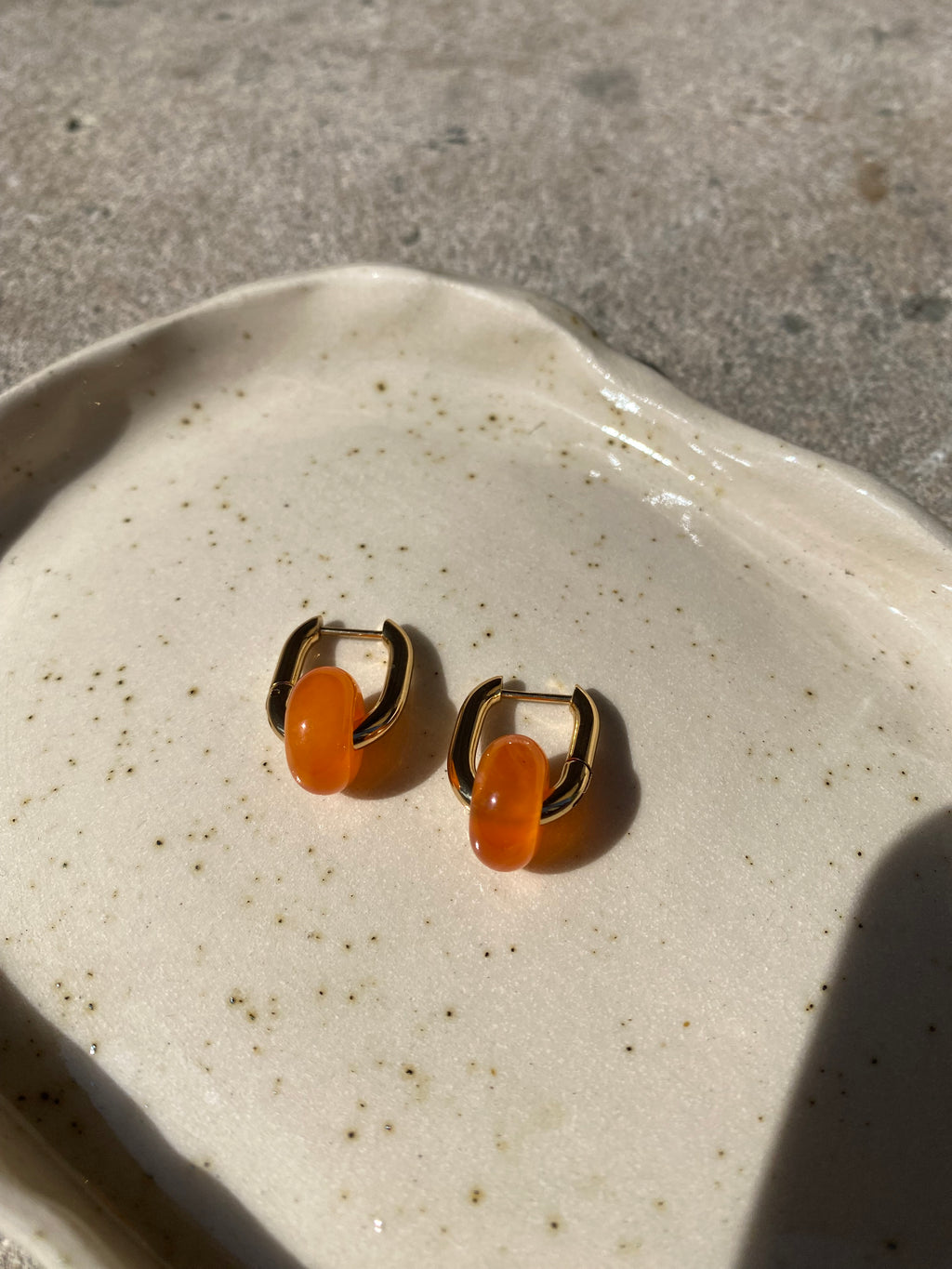 Resin Beads On Rectangle Hoops