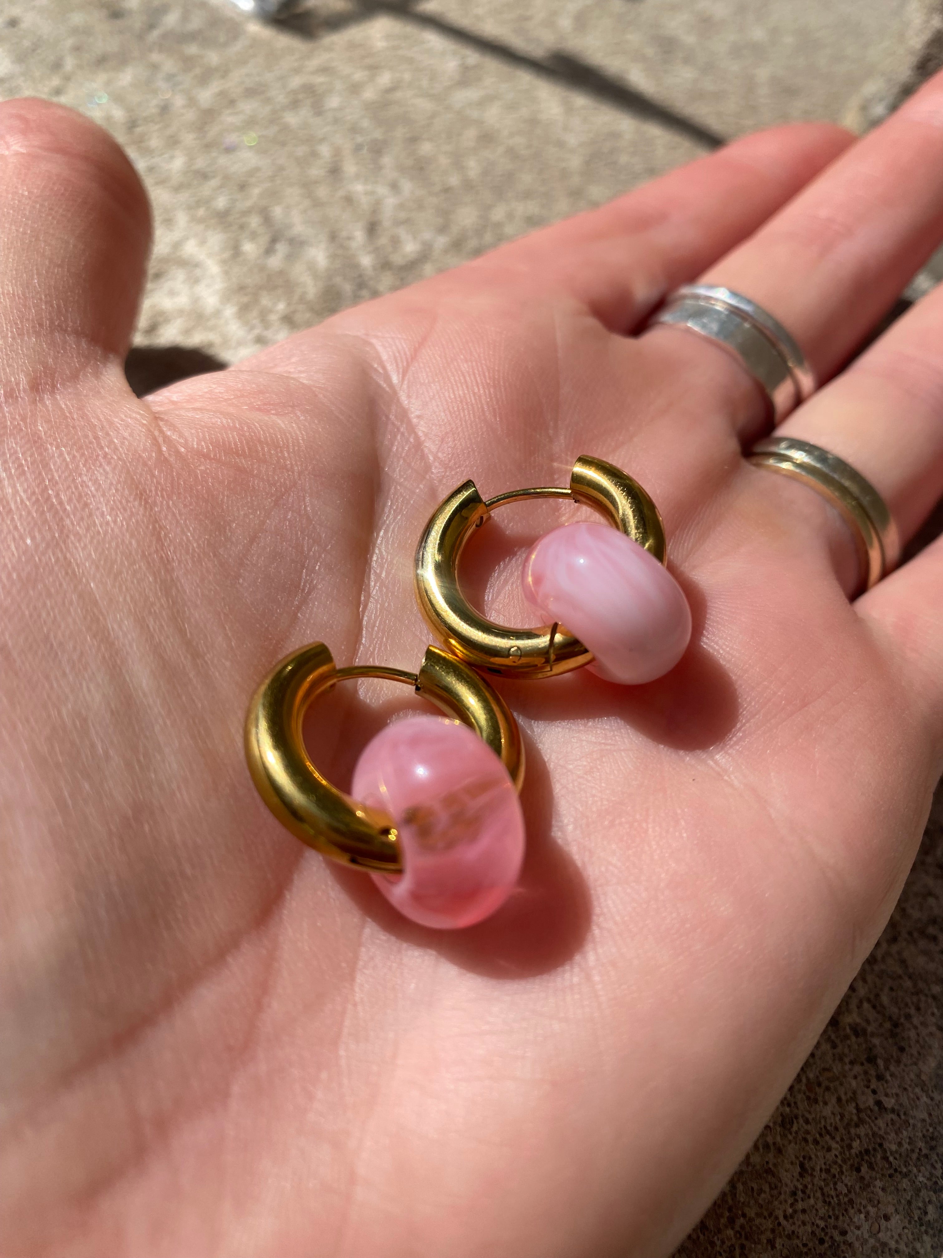 Resin Beads On Waterproof Hoops