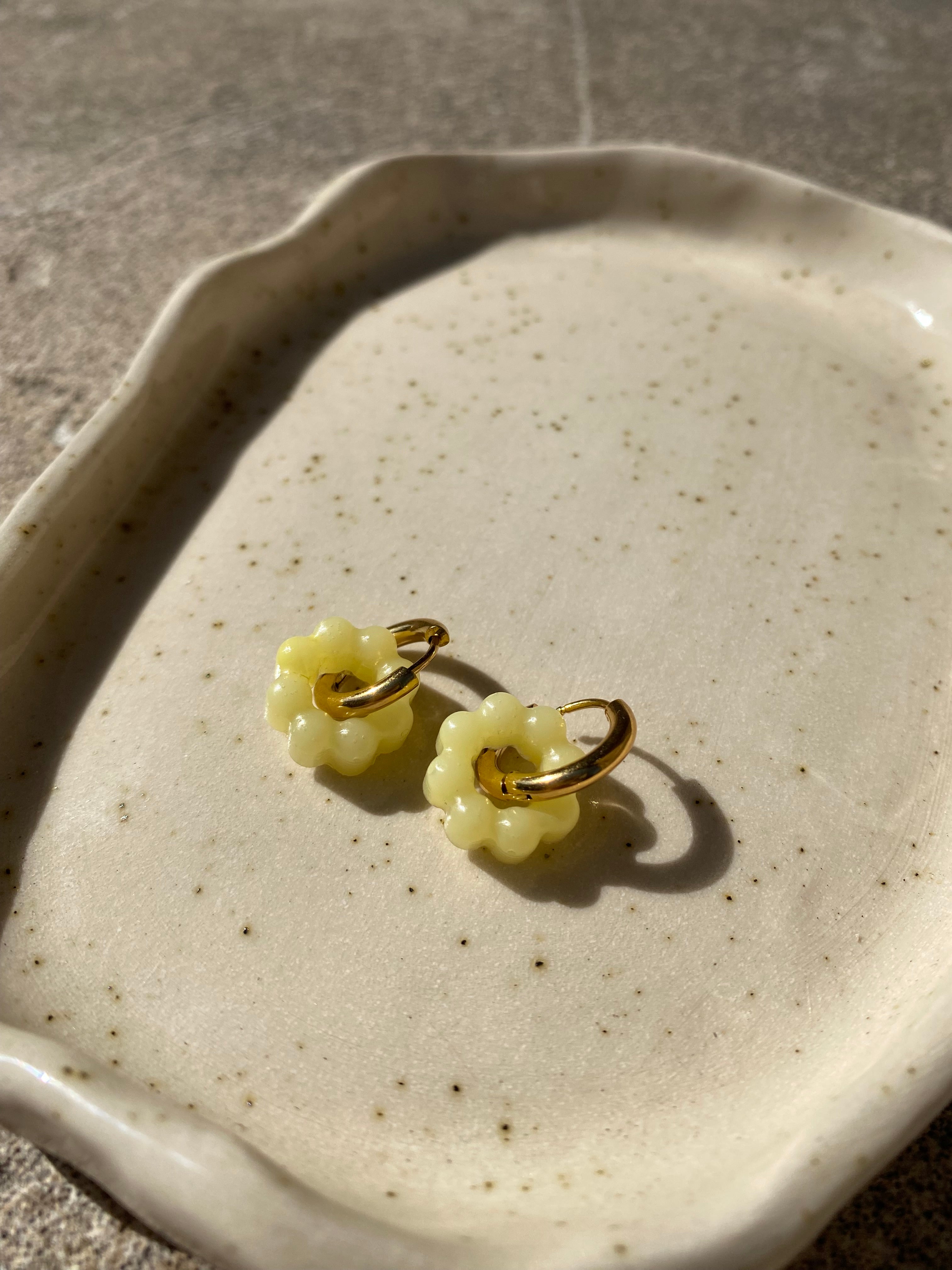 Resin Charm Hoops