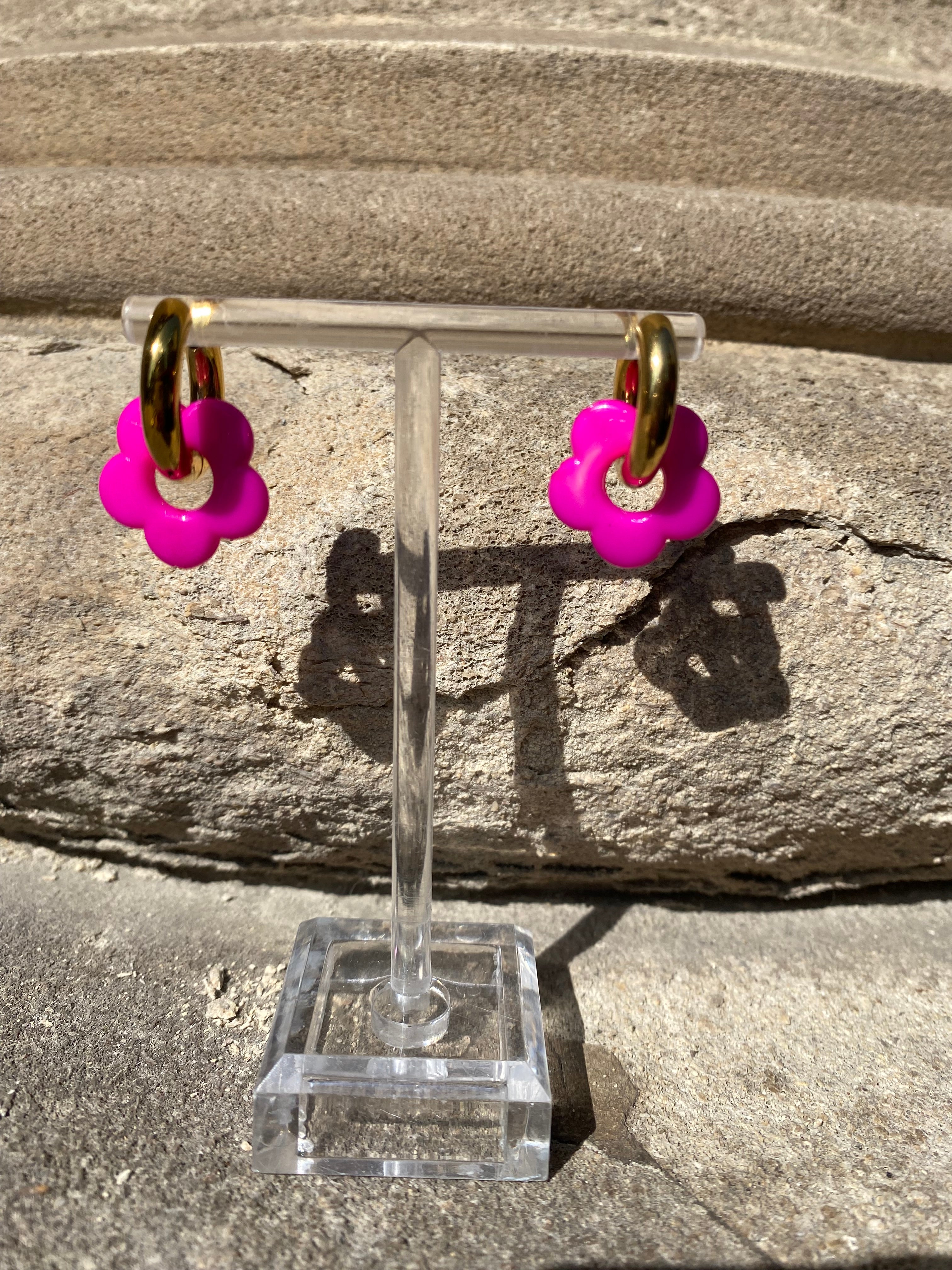 Resin Flowers On Waterproof Hoops