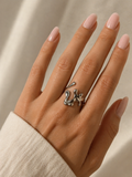 Waterproof Silver Splodge Ring