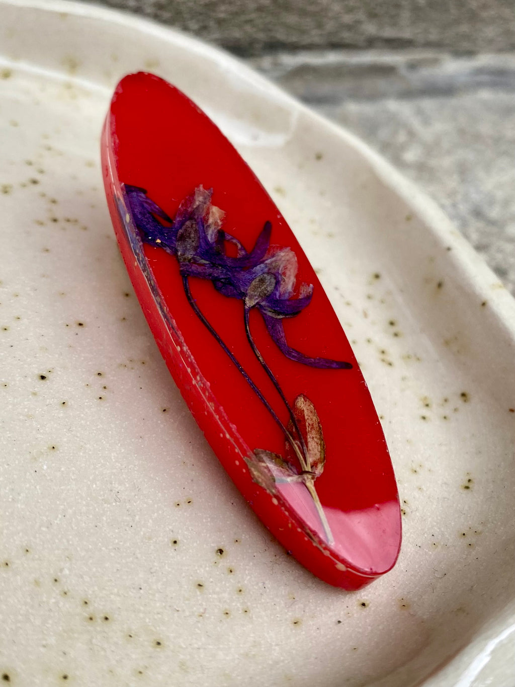 Handmade Resin Hair Clip