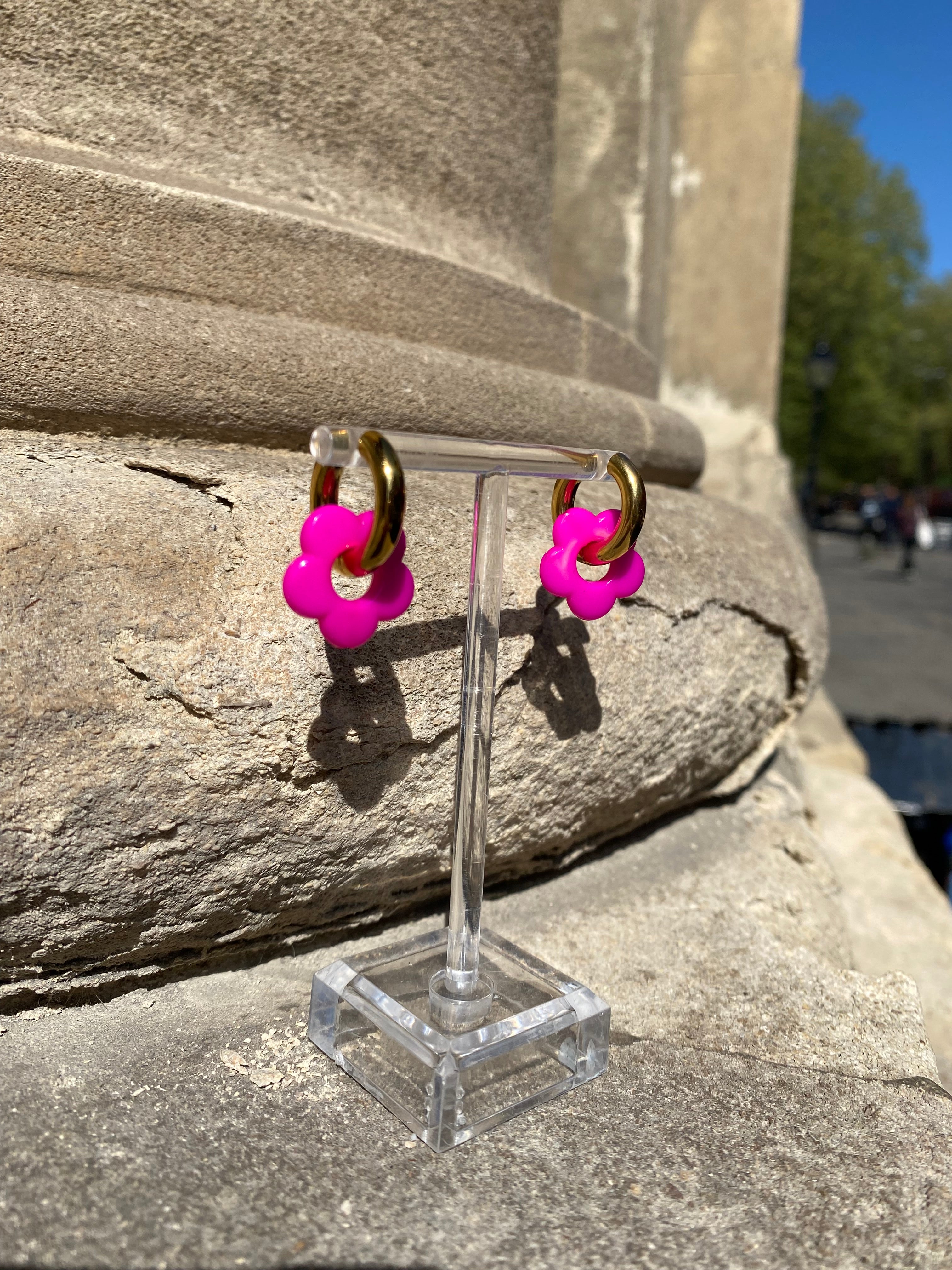Resin Flowers On Waterproof Hoops