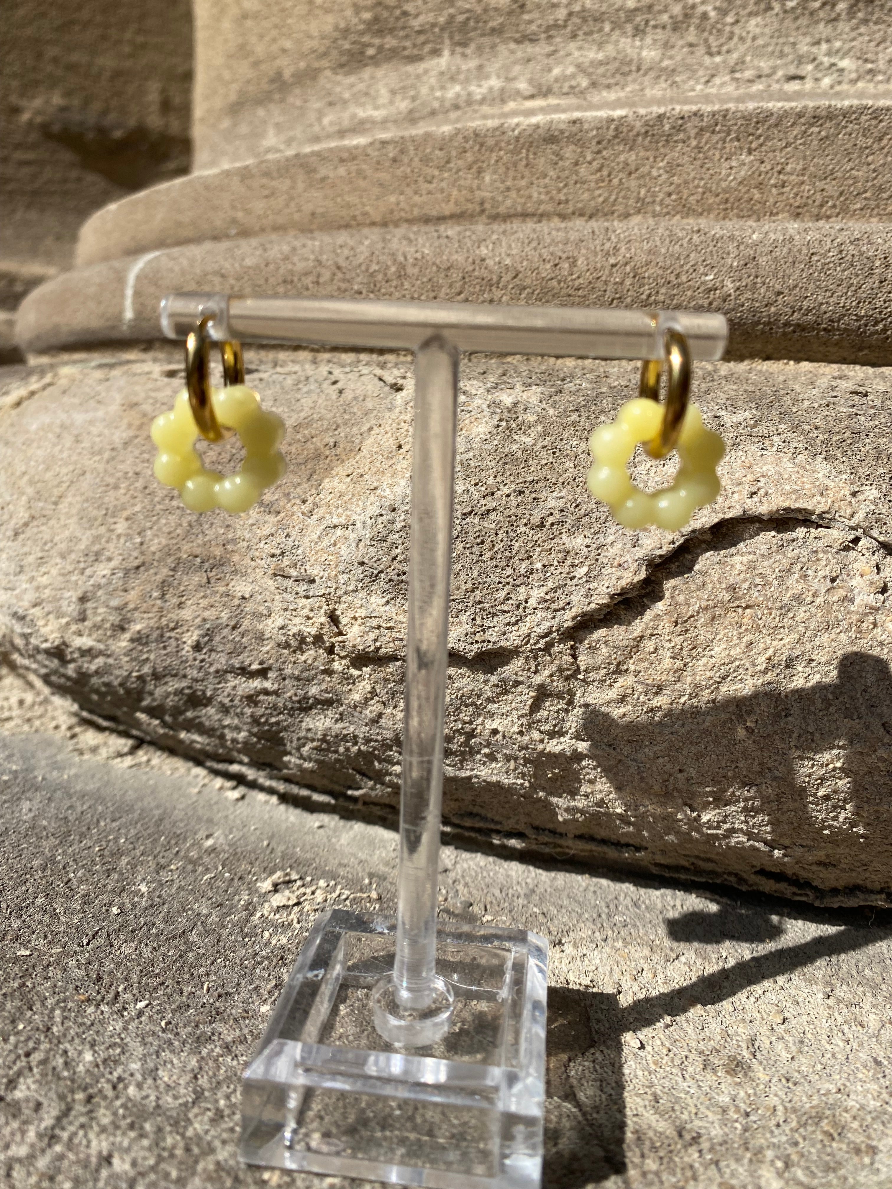 Resin Charm Hoops