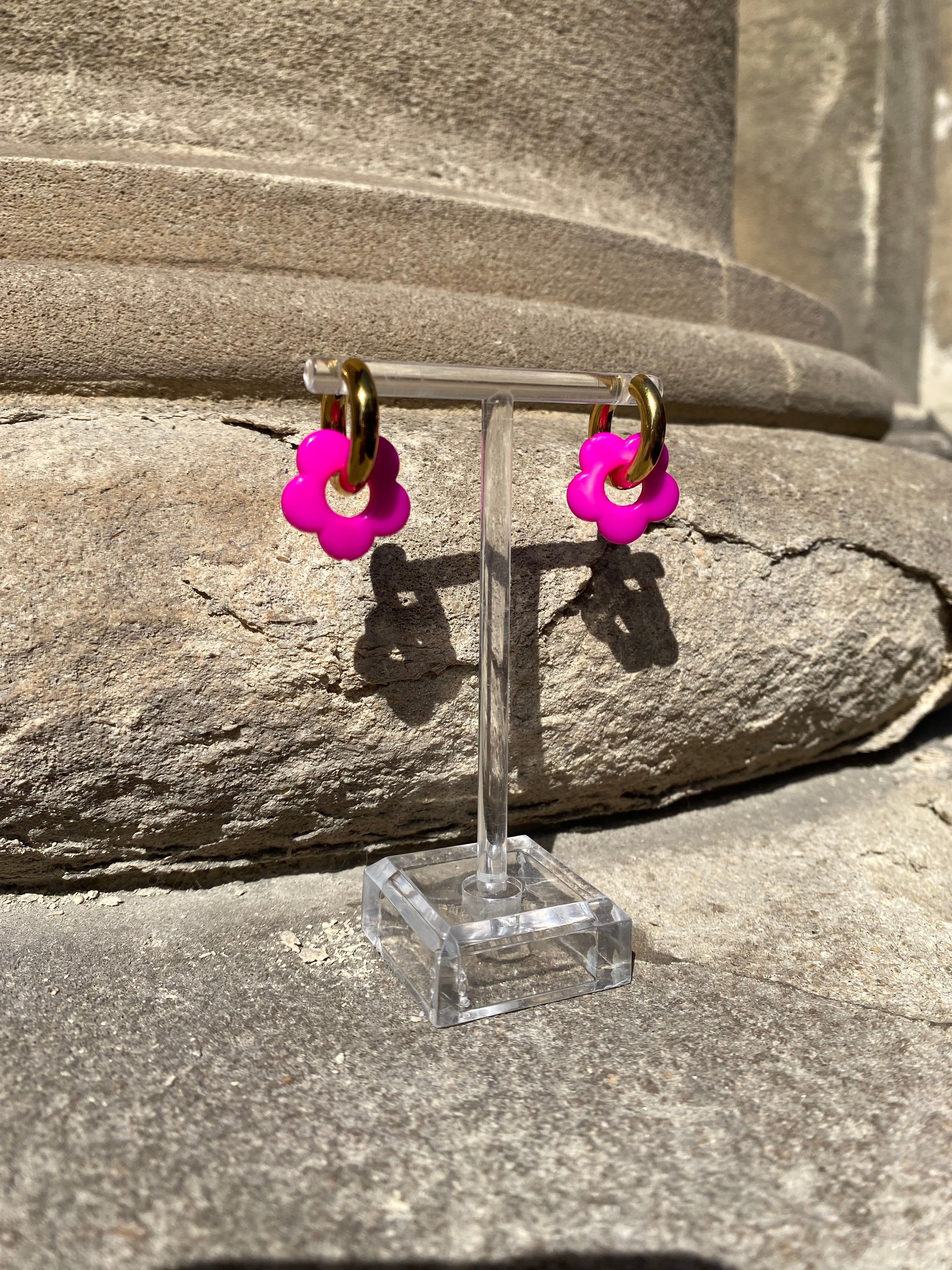 Resin Flowers On Waterproof Hoops