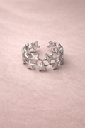 Celestial Star Band Ring – Silver Ion-Plated Stainless Steel