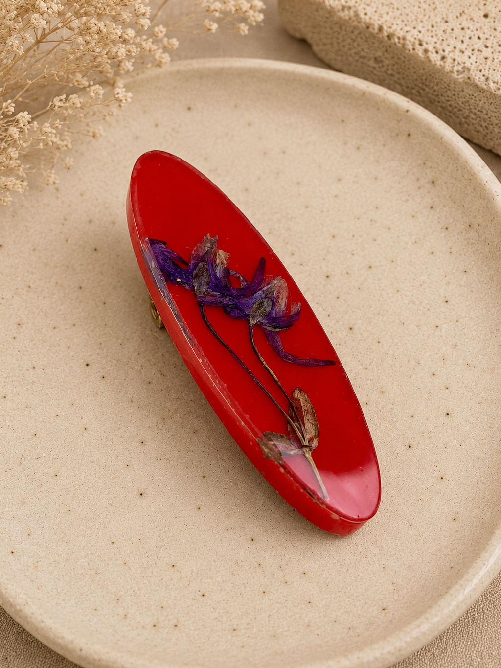 Handmade Resin Hair Clip