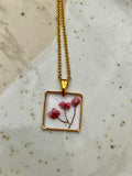 Pressed Flower Necklace
