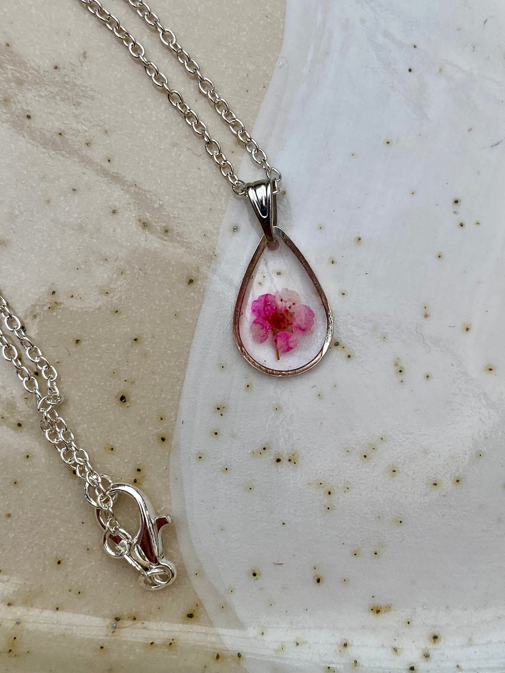 Pressed Flower Necklace