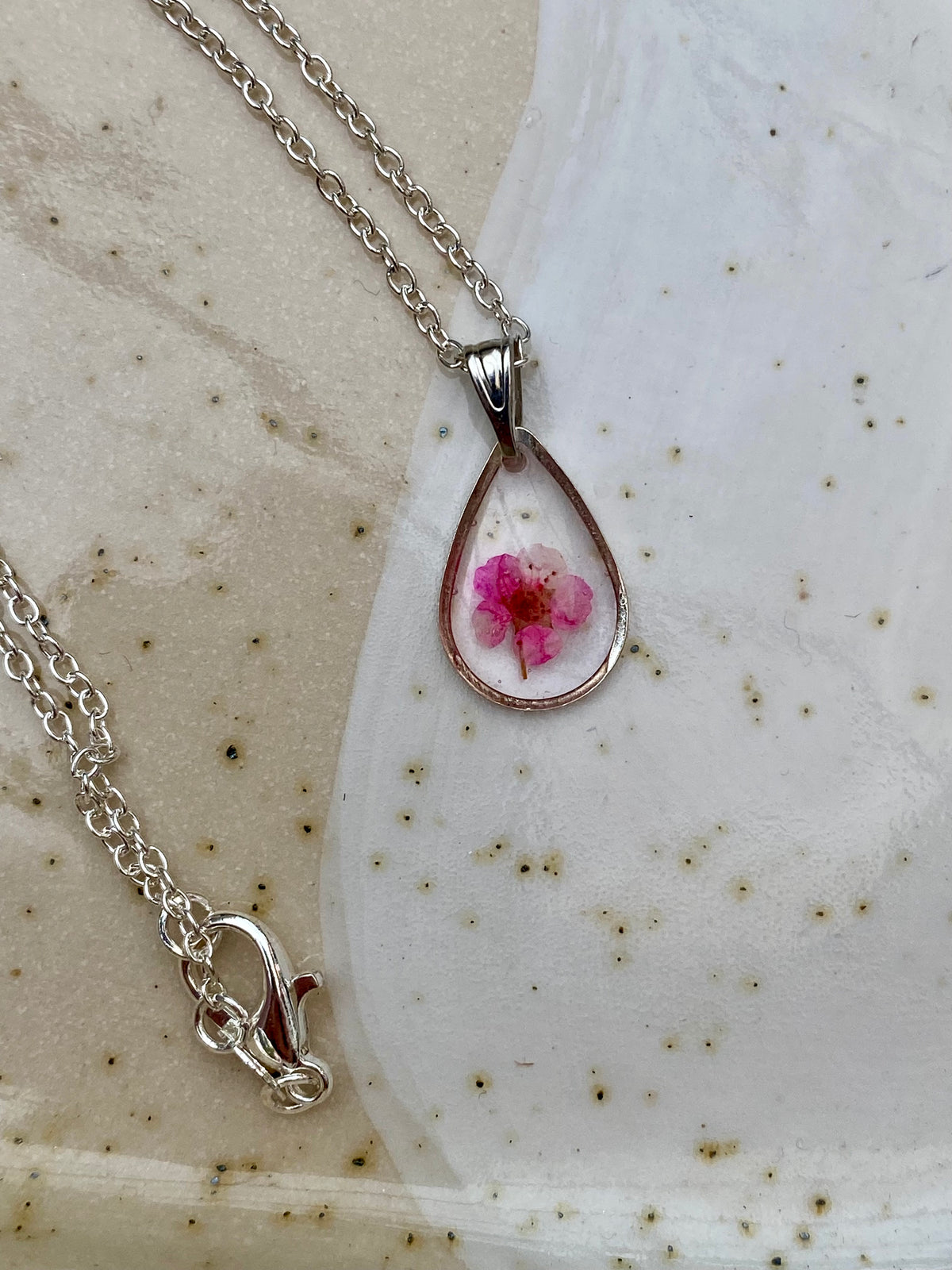 Pressed Flower Necklace