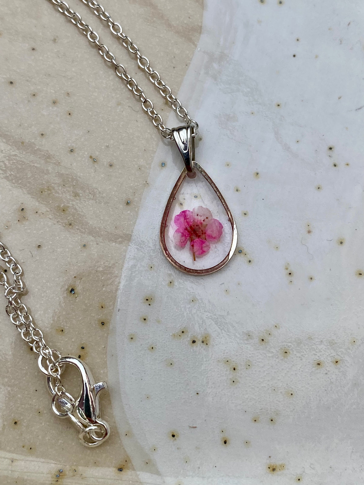Pressed Flower Necklace