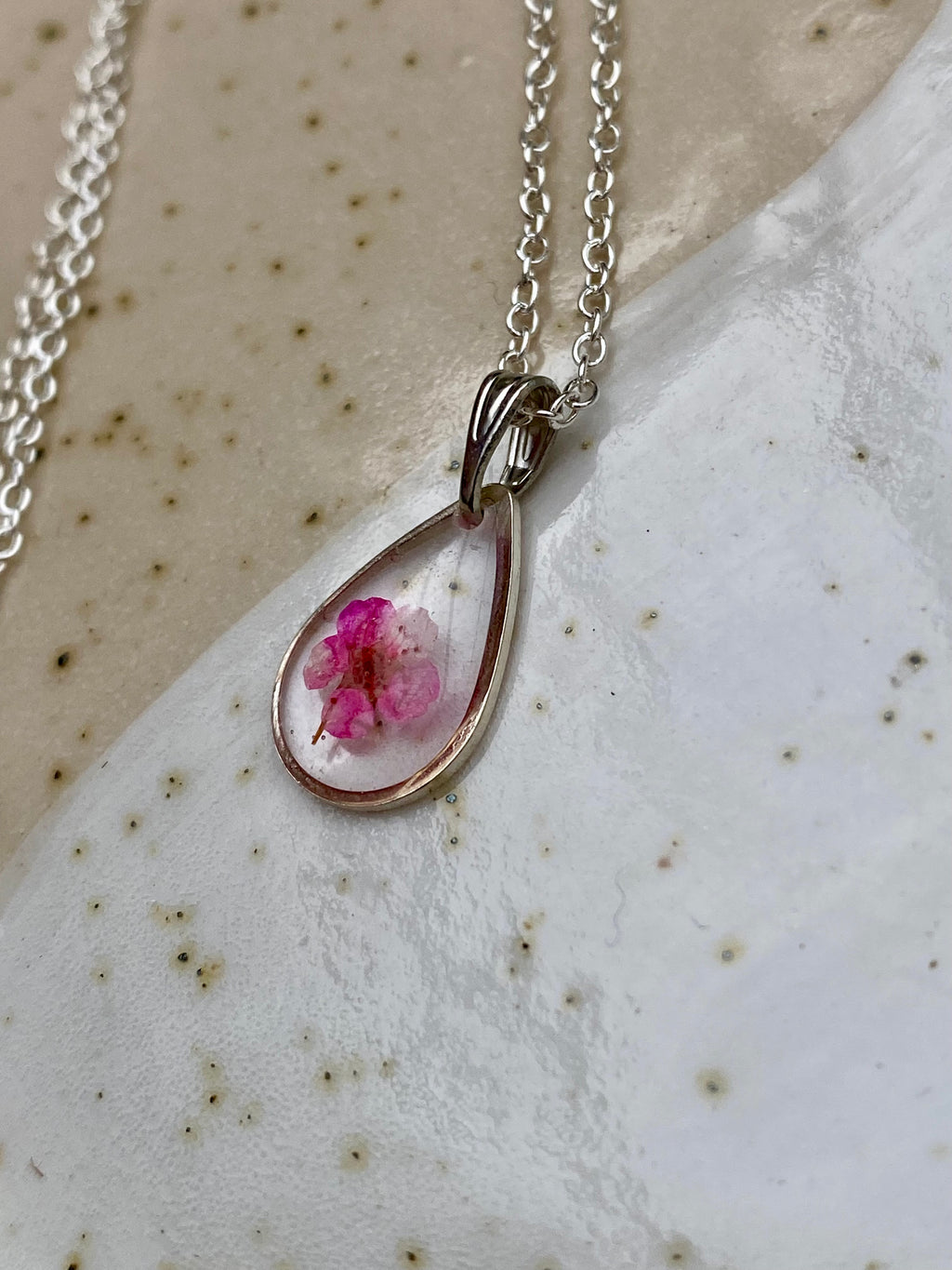 Pressed Flower Necklace