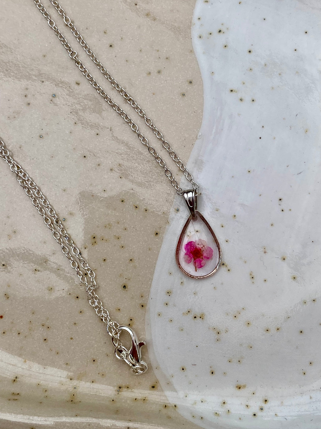 Pressed Flower Necklace