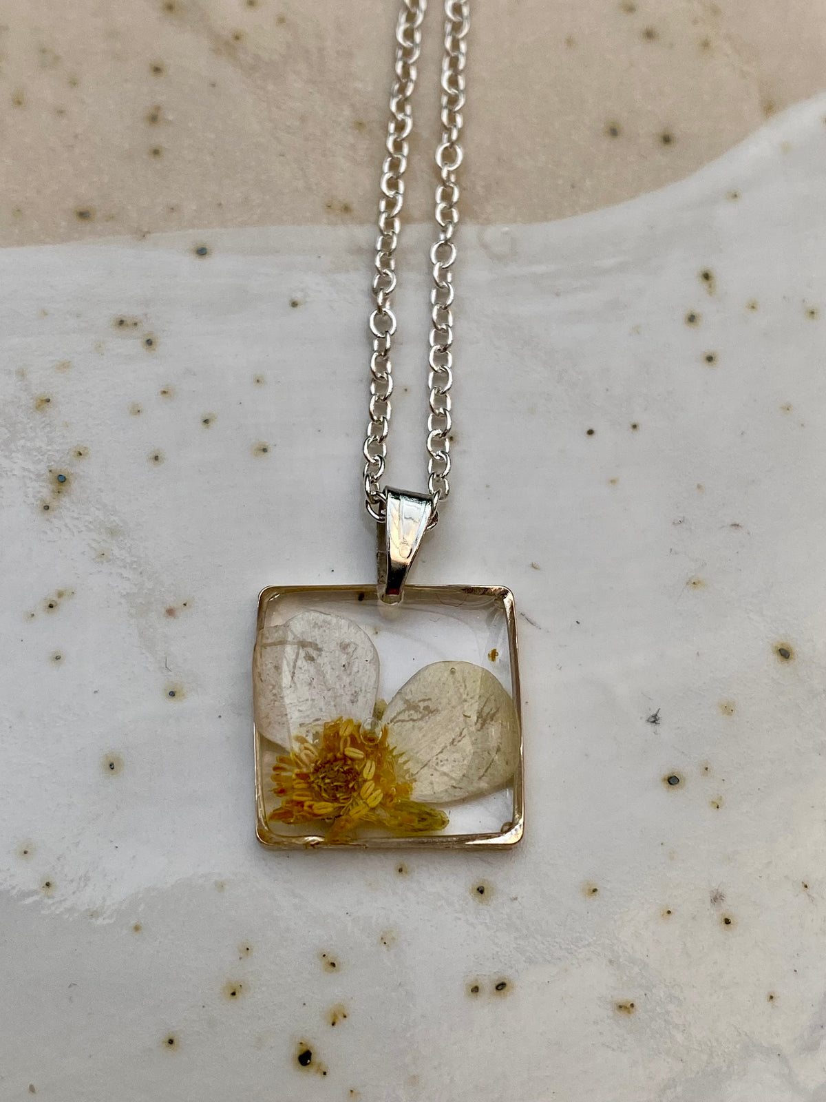 Pressed Flower Necklace