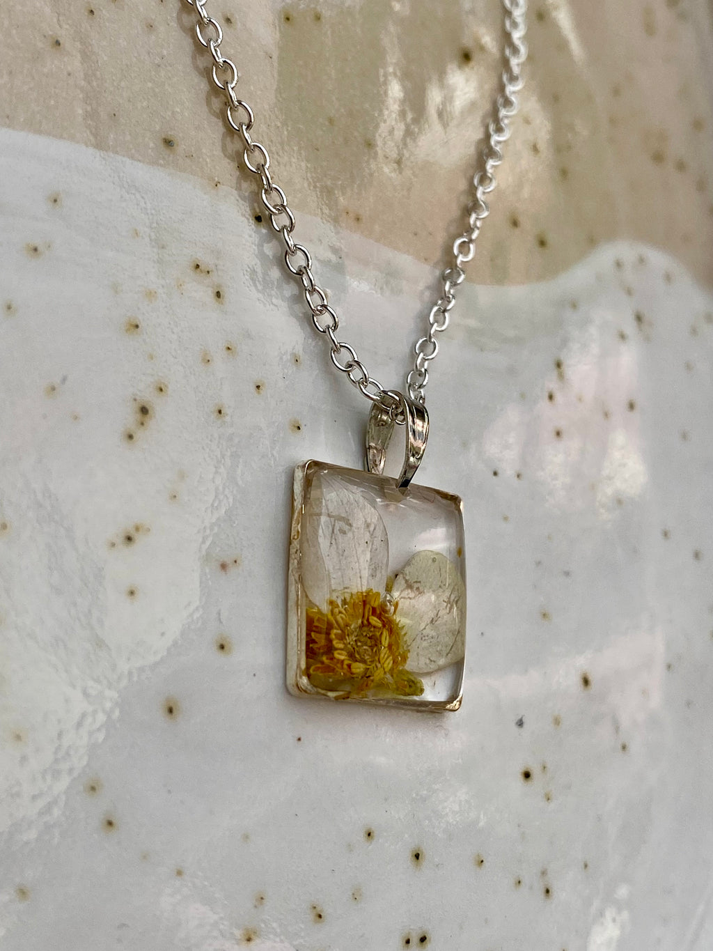 Pressed Flower Necklace