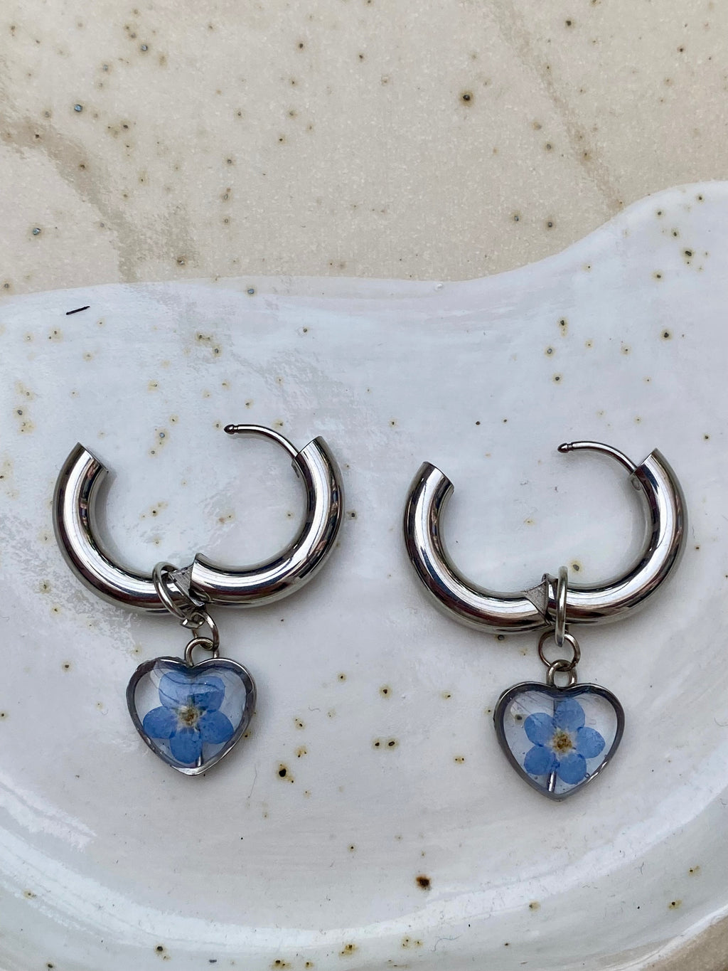 Forget Me Not Hoops