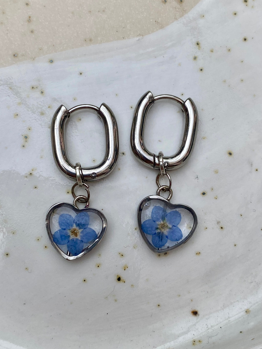 Forget Me Not Hoops