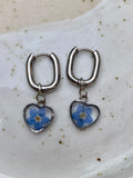 Forget Me Not Hoops
