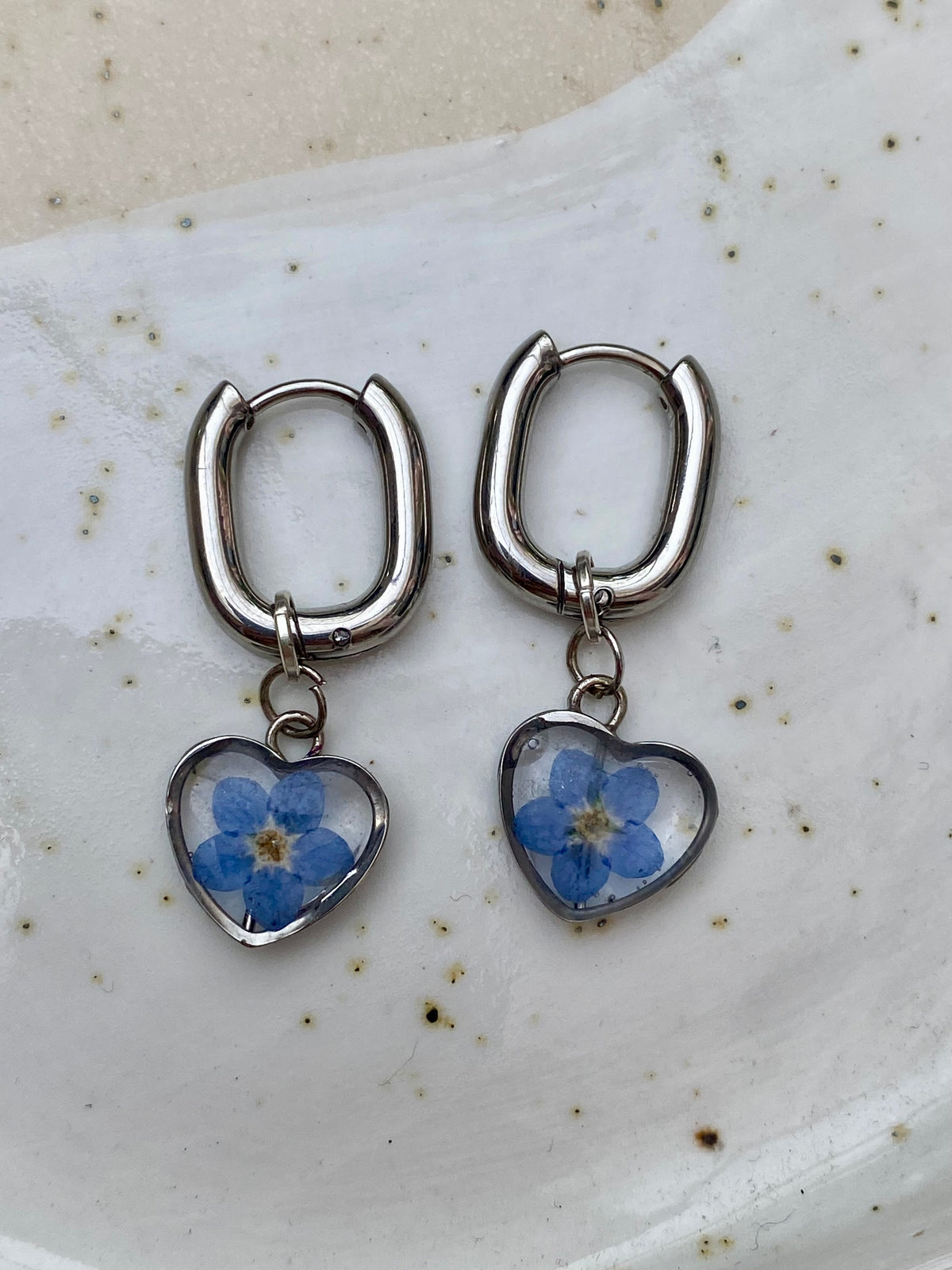 Forget Me Not Hoops