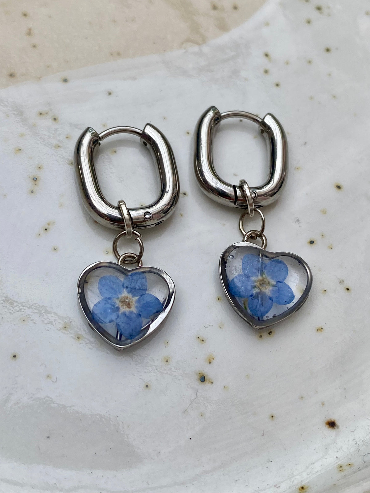 Forget Me Not Hoops