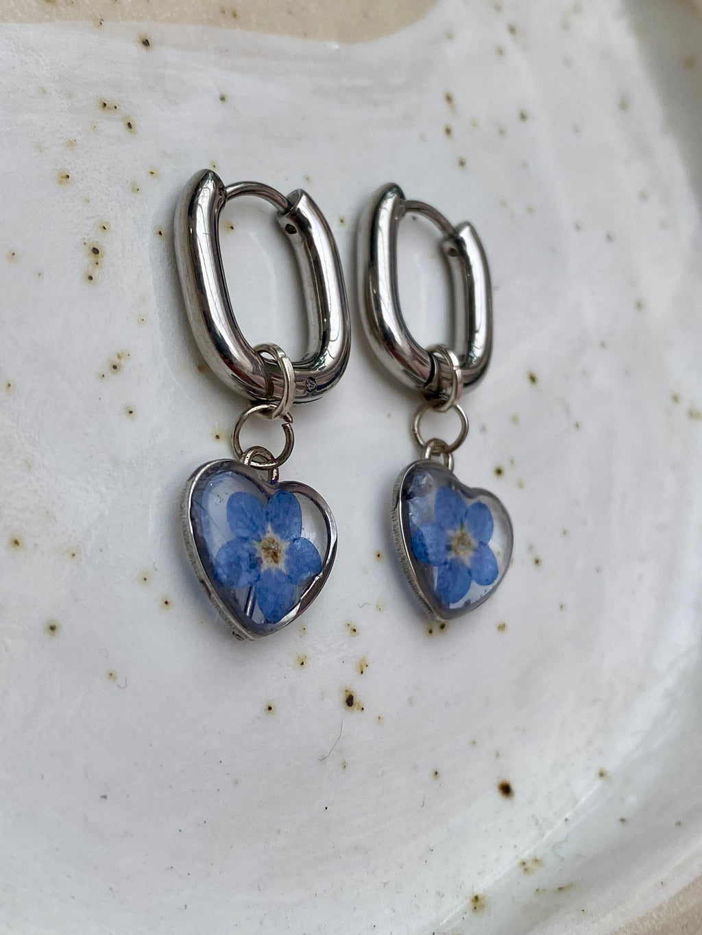 Forget Me Not Hoops