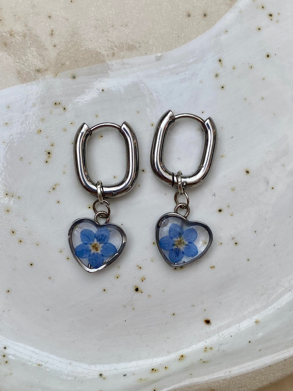 Forget Me Not Hoops
