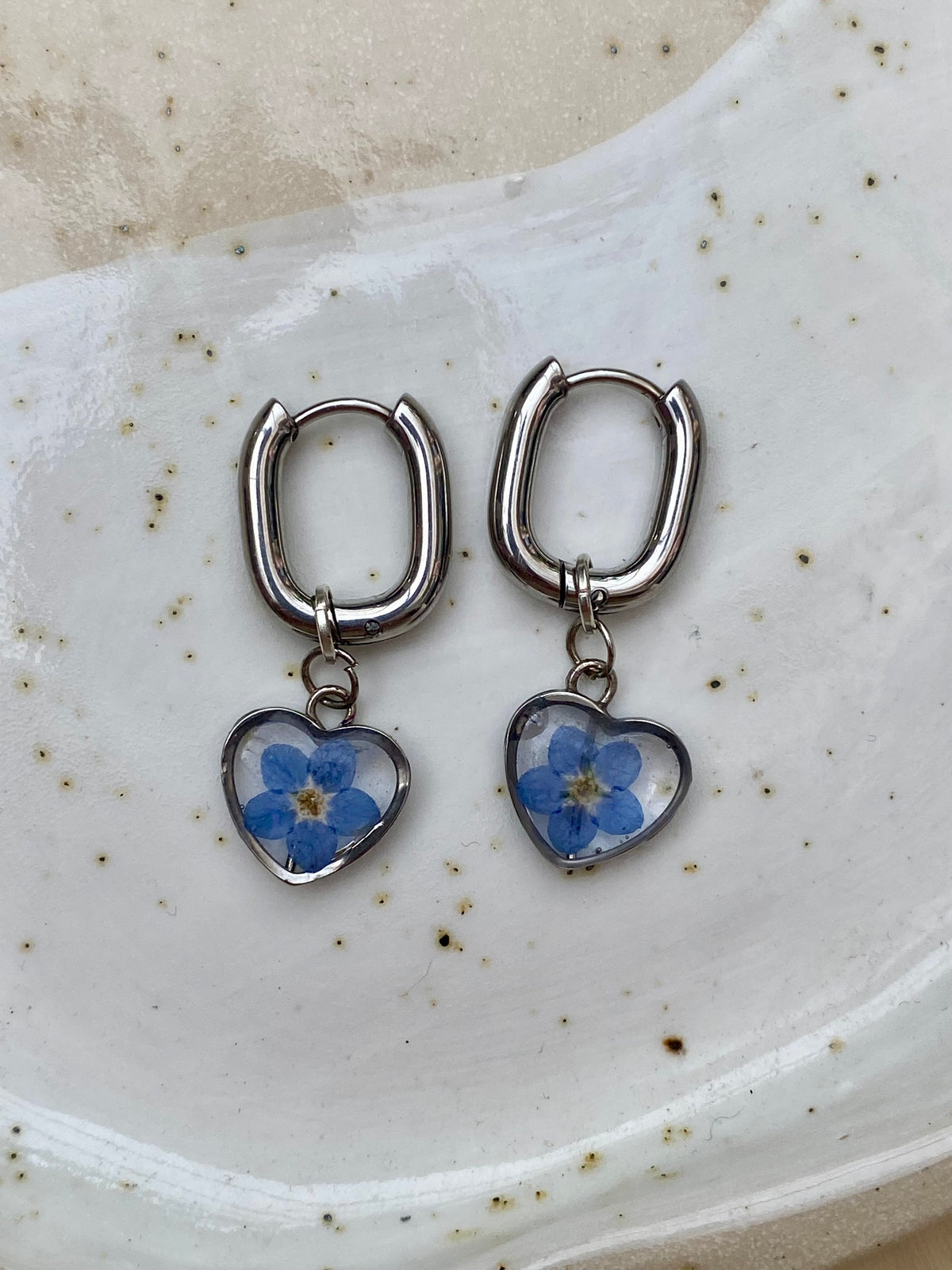 Forget Me Not Hoops